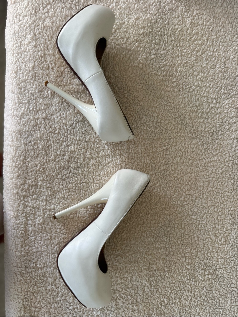 Pleaser White Platform Stiletto Pumps size 5 - Picture 4 of 6
